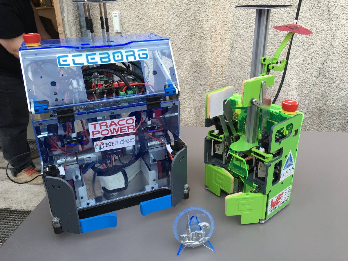 Robot construit pour la Coupe de France de robotique